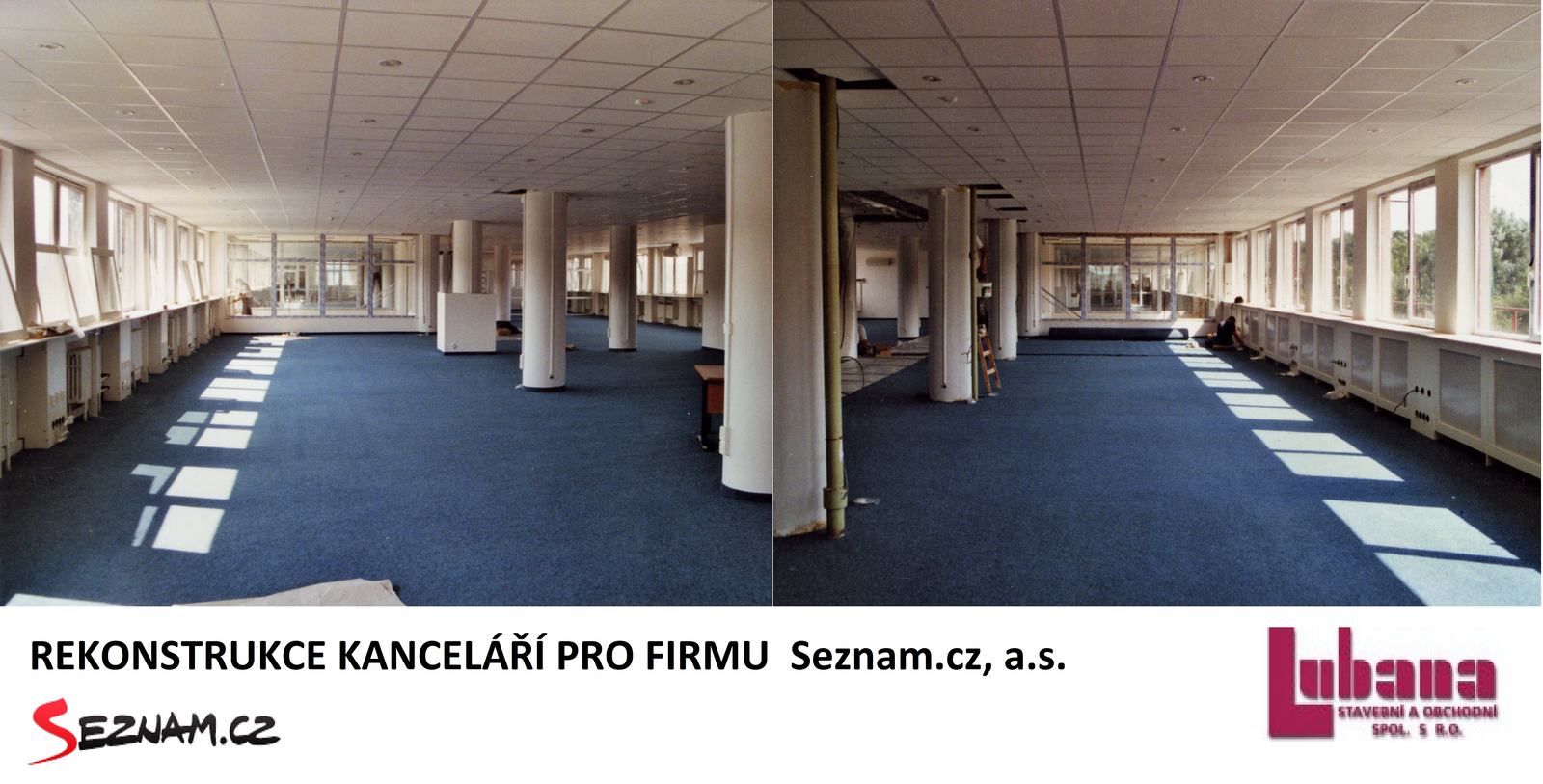 kanceláře OPEN SPACE Seznam.cz, a.s. 2002